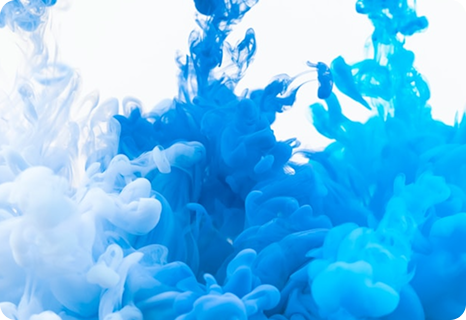 Abstract blue ink art